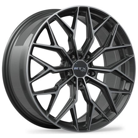 RTX Alloy Wheel, RS02 19x8.5 5x114.3 ET38 CB67.1 Gloss Black Machined 083155